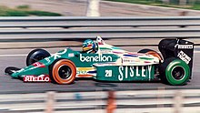 Benetton, M12/13 ile tedarik edilen ve yarış kazanan diğer tek takımdı.