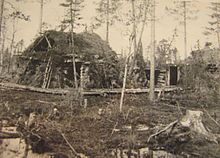 Camouflaged bunker of the German Wehrmacht near Rovaniemi