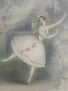 Grisi jako Giselle, 1841