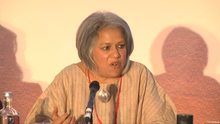 Gita Sahgal habló en Londres en 2017.