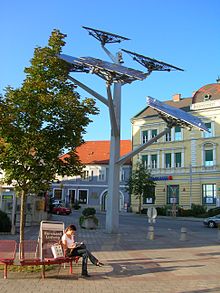 Système photovoltaïque "arbre" en Styrie, Autriche
