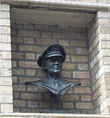 第二次世界大戦で活躍したベッドフォードのコーン・エクスチェンジの外壁。