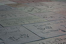 The imprints of the stars in the forecourt