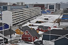 Modern apartment block architecture in Nuuk (2011)