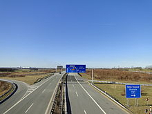 Wismar interchange linking the A 14 and A 20 freeways