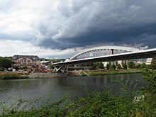 De nieuwe brug over de Moezel.  
