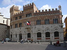 Das Rathaus von Grosseto