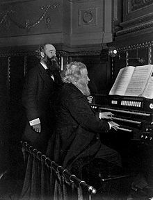 Alexandre Guilmant spelar på orgeln, 1898  