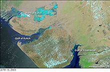 To the northwest of Lothal is the Kutch Peninsula, which until recently was part of the Arabian Sea. Therefore, and because of its proximity to the Gulf of Cambay, the river of Lothal provided direct access to the sea routes.