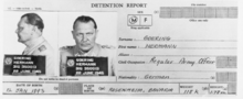 Relatório de detenção e fotos de Hermann Göring