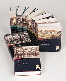 De tre första tryckta volymerna, på tyska, franska och italienska.  