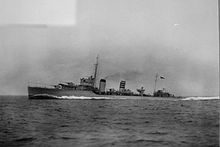 HMS Codrington, die viele Mitglieder des niederländischen Königshauses aus den Niederlanden evakuiert hat