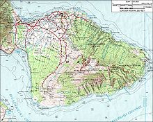 Topographic Map of Maui (Hawaii)