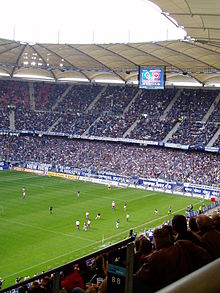 Home game in the rebuilt Volksparkstadion