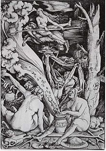 "The Witches", woodcut by Hans Baldung (1508).