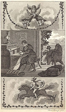 Hastiger Briefschreiber und Postillon, New non-profit letter writer for the bourgeois business life, Berlin 1825