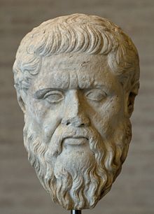 Roman copy of a Greek portrait of Plato, probably by Silanion and placed in the Academy after Plato's death, Glyptothek Munich