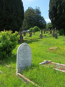 Heaviside's graf op de begraafplaats van Paignton  