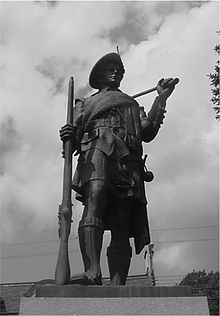 新斯科舍省皮克图市著名雕塑家约翰-威尔逊的《赫克托尔先锋》。