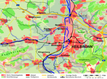Heilbronn and its neighbouring towns