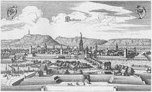 Heilbronn with bulwark (1643)