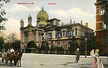 The former Heilbronn synagogue around 1900