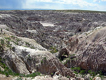 Badlands of Hell's Half-Acre, hrabstwo Natrona, Wyoming.