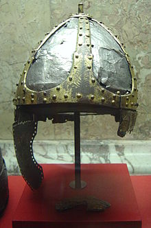 Spangenhelm from the 6th century, import from eastern roman workshops