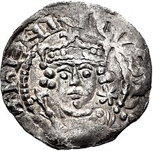 Rei Henrique I (1100-1135) moeda martelada Rei de toda a Inglaterra
