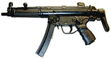 Samopal Heckler & Koch MP5: oblíbený u strážců zákona a armády.  