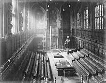 The new Lords Chamber (recorded between 1870 and 1885)