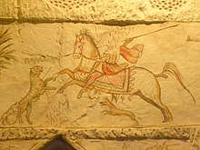 "Always he [Herod] was an excellent hunter, and in this his skill in horseback riding served him in a high degree." Hunting scene, detail of the so-called Sidonian tomb (2nd century B.C.) in Herod's presumed birthplace Marissa (2011)