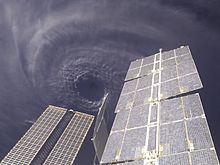Image de l'ouragan Ivan depuis la station spatiale internationale