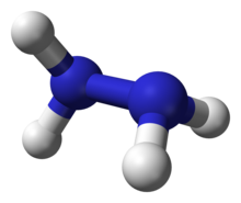 Estructura química de la hidracina  