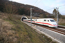 ICE 1 on the new Nuremberg-Ingolstadt line