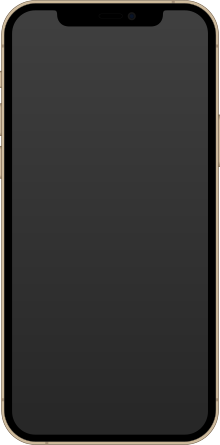 Front of the iPhone 12 Pro in gold