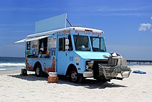 Un camión de helados  