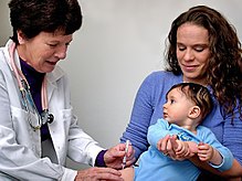 Vaccination of an infant