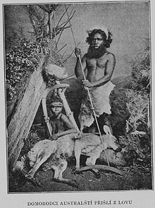Indígenas australianos perto de Stratford, Victoria, 1901