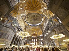 The late antique pendentive dome of the Hagia Sophia was finished in 537 and set standards for centuries.