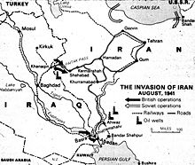 Map of the Anglo-Soviet Invasion of 1941