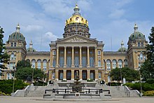Iowa State Capitol, seat of the State Legislature (2013)