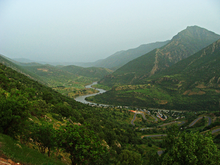 Landscape in Northern Iraq at the Great Zab