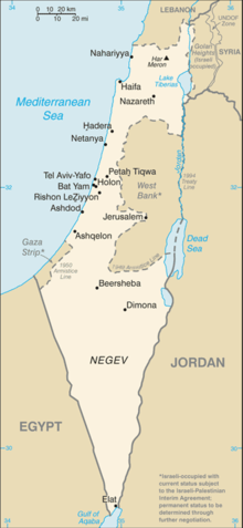 Mapa Izraele