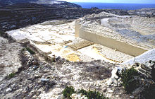 In quarries - like here near Fungus Rock on Gozo - globigerine limestone is mined as Malta's only natural resource.