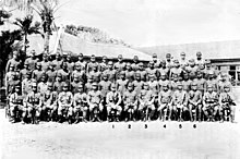 Kommandanterne for den japanske andentredivehær, februar 1945.  