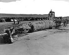Wreck of Japanese small submarine