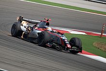 D'Ambrosio conduciendo en la ronda turca de la temporada 2009 de la GP2 Series.  