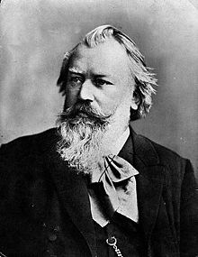 Johannes Brahms in onbekende datum in 1889 55 of 56 jaar oud  