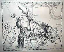 Ship Argo - a historical constellation of the southern sky - today divided into three smaller constellations